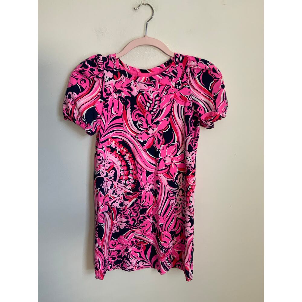 Lilly Pulitzer Puffy sleeve dress large 8/10‎
